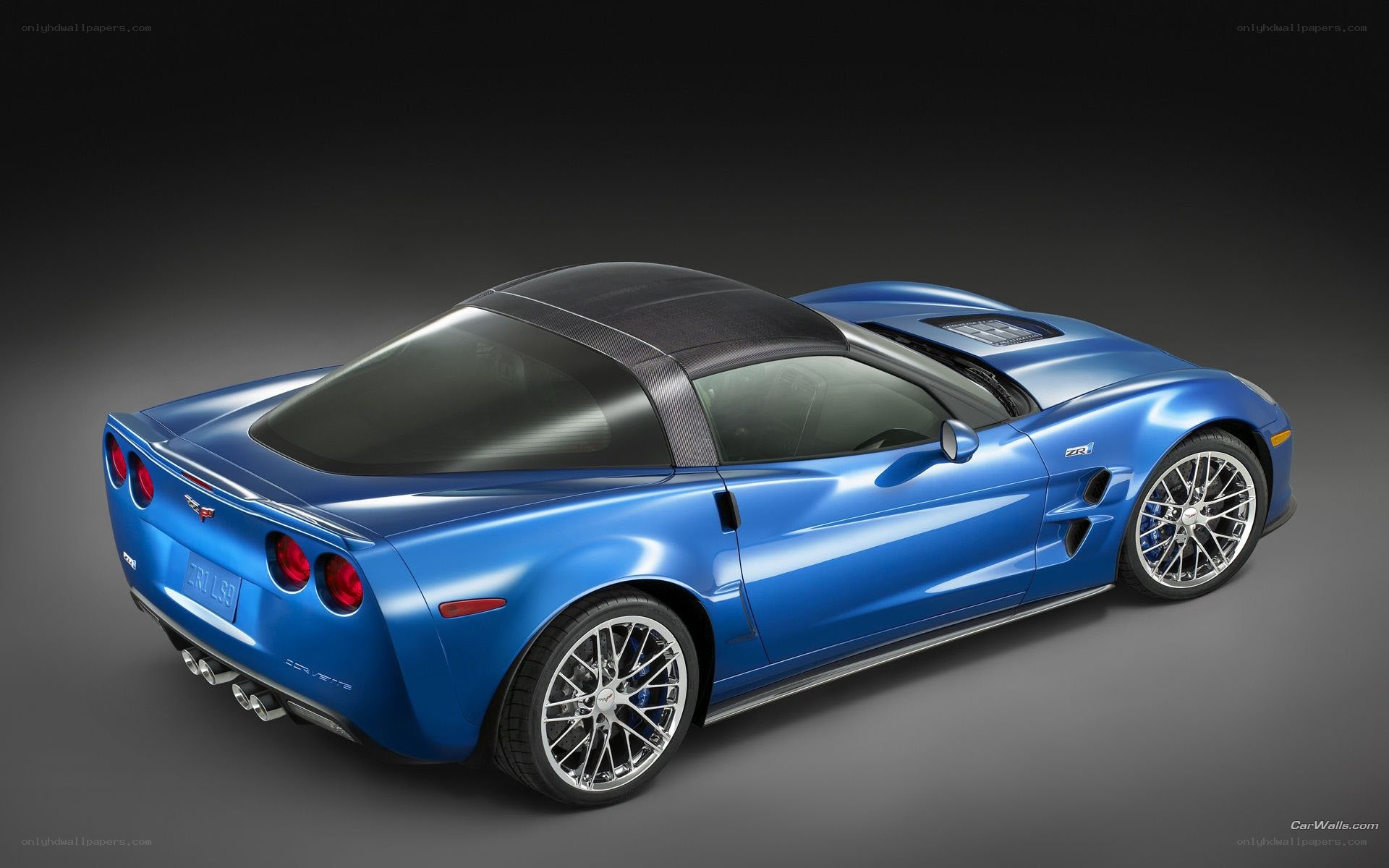 blue corvette zr1 convertible