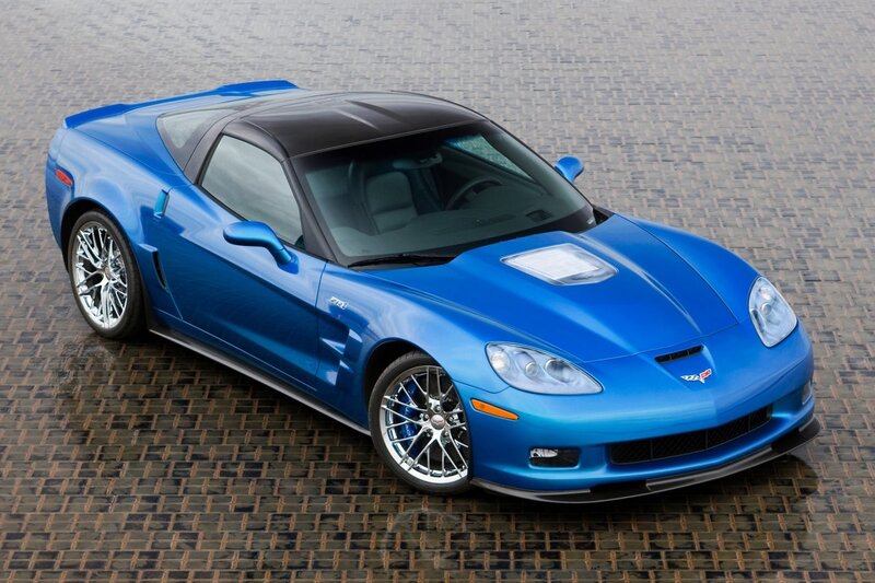 Blue Corvette Zr1 — Dramatic, Photograph, Car, Tarmac, Wheels
