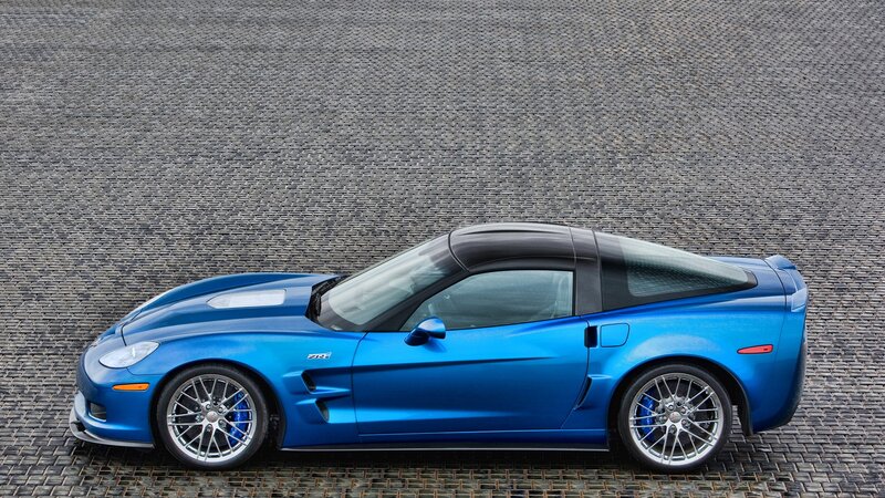 Blue Corvette Zr1 — Dramatic, Photograph, Car, Tire, Wheel