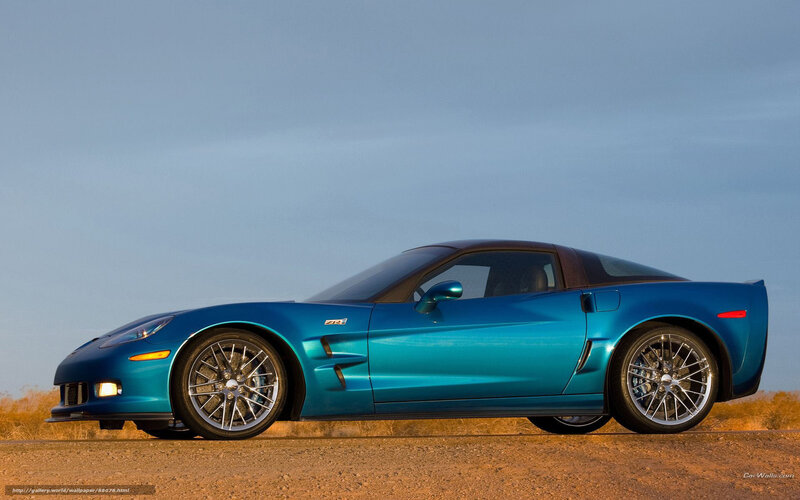Blue Corvette Zr1 — Serene