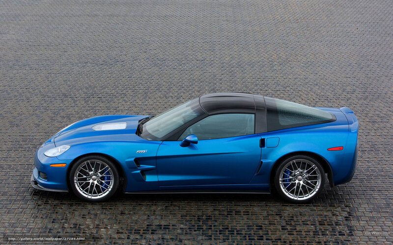 blue corvette zr1 sports car