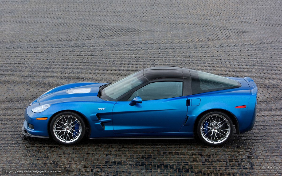 blue corvette zr1 sports car
