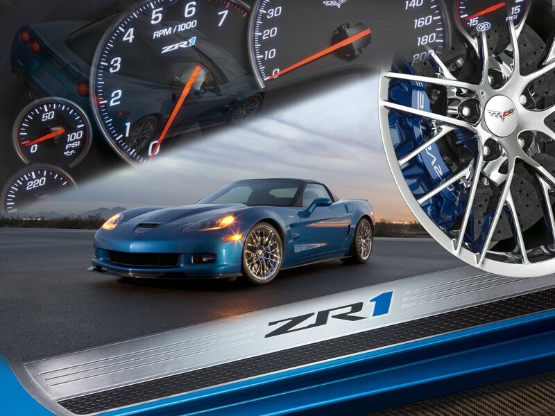 Blue Corvette Zr1