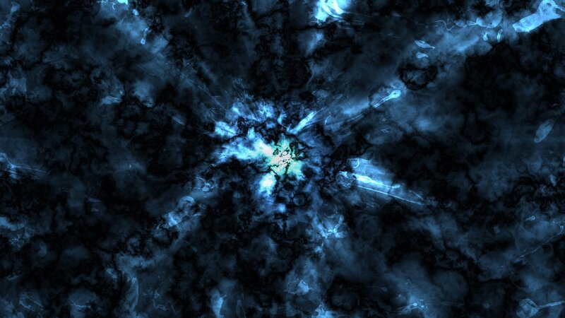 blue cosmic explosion