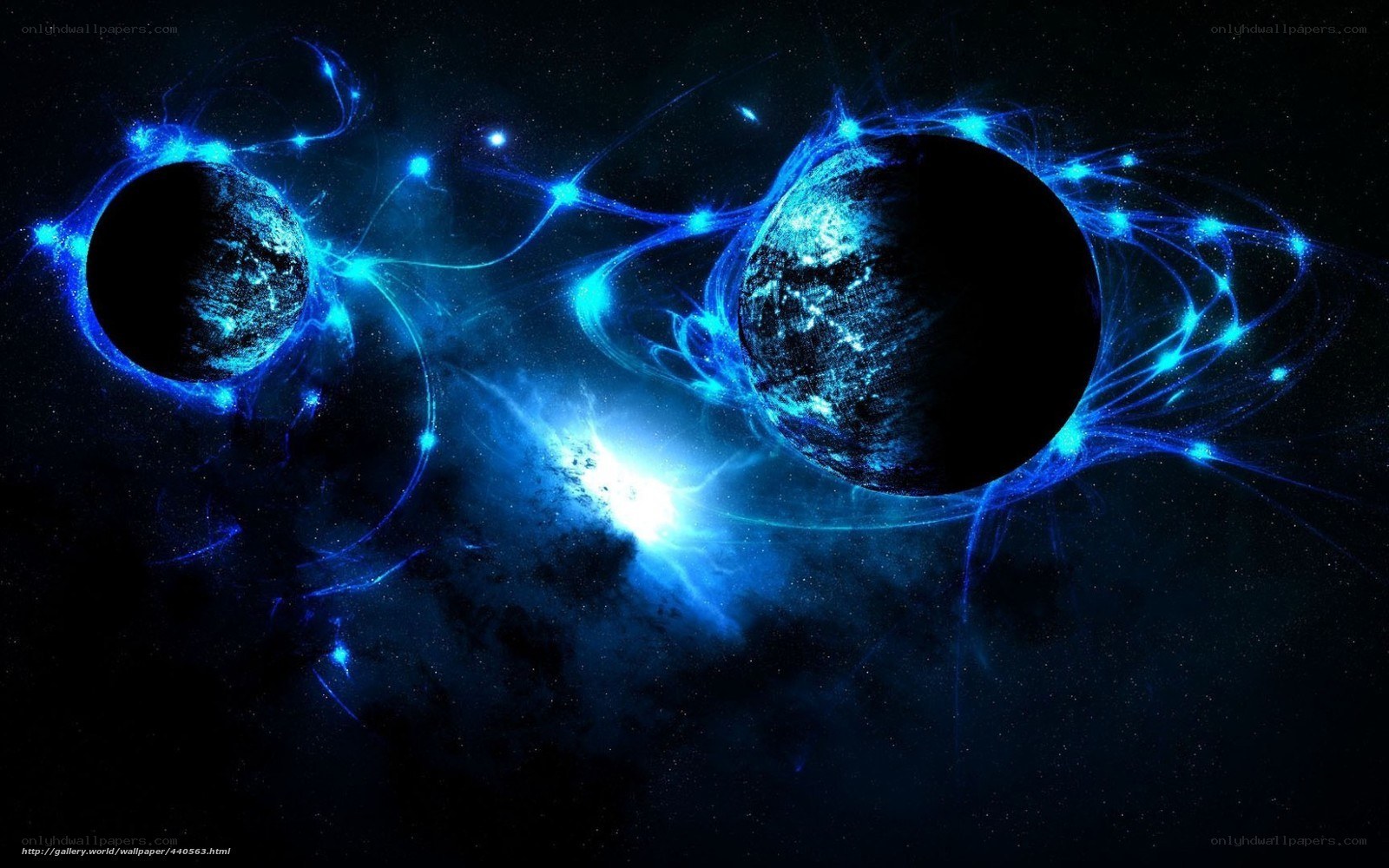 Blue cosmic planets