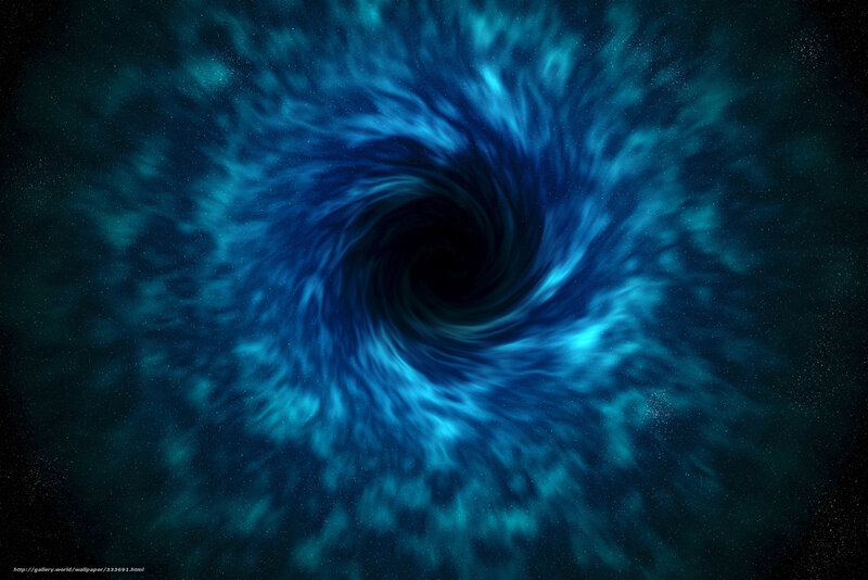 Blue Cosmic Vortex — Dramatic