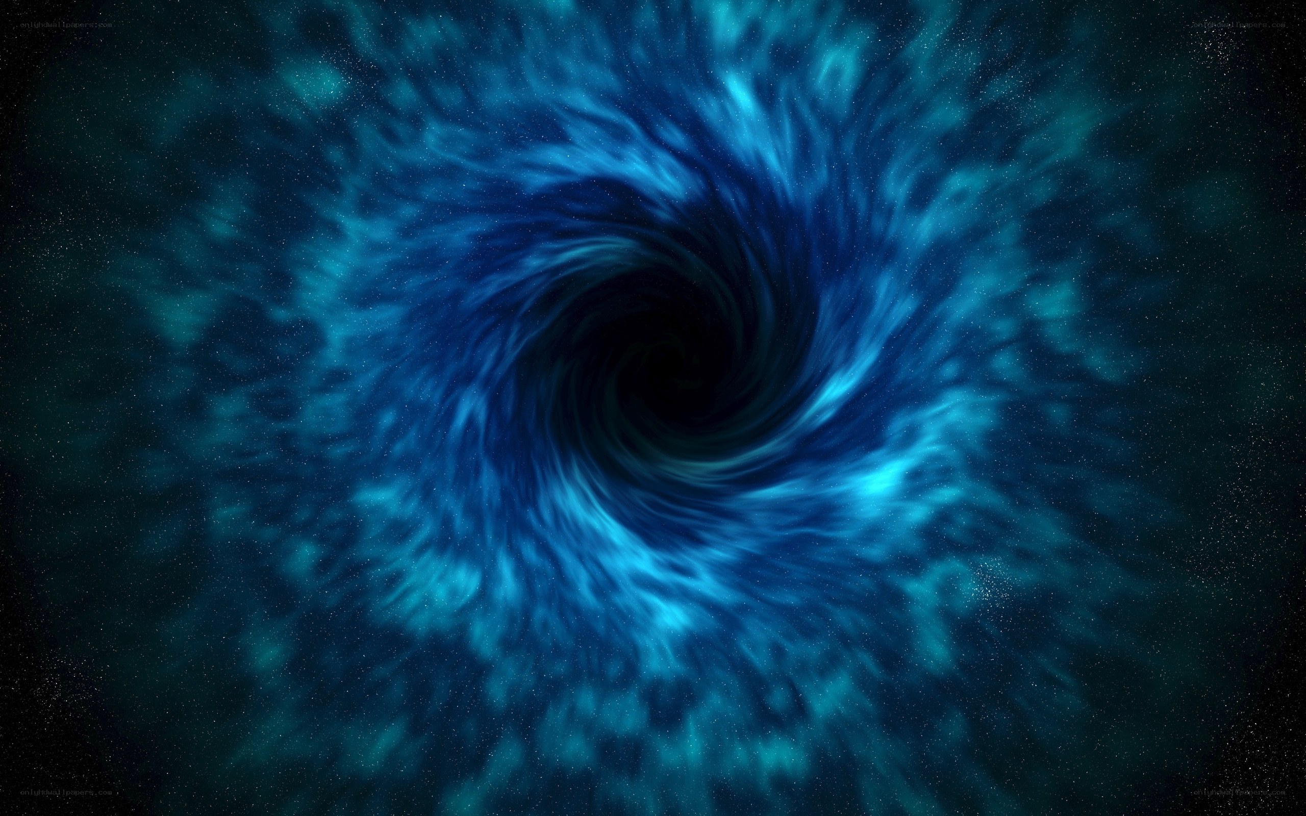 Blue cosmic vortex