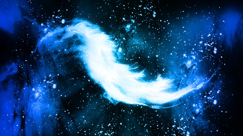 blue cosmic wave