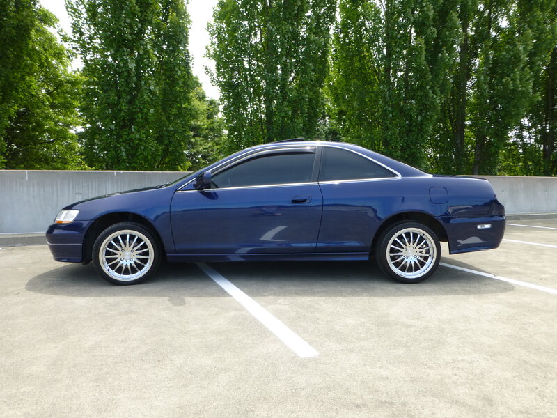 Blue Coupe Car — Calm, Afternoon