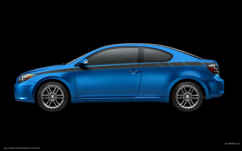 Blue Coupe Car — Dramatic, Photograph