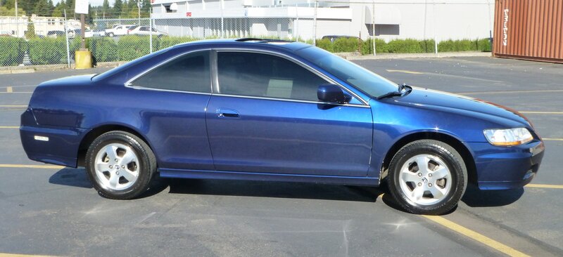 Blue Coupe Car — Neutral, Afternoon