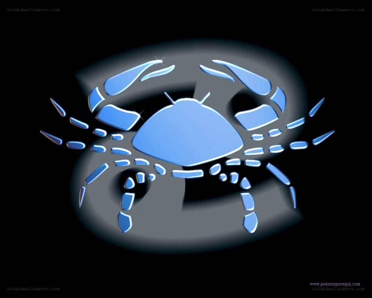 Blue crab zodiac symbol