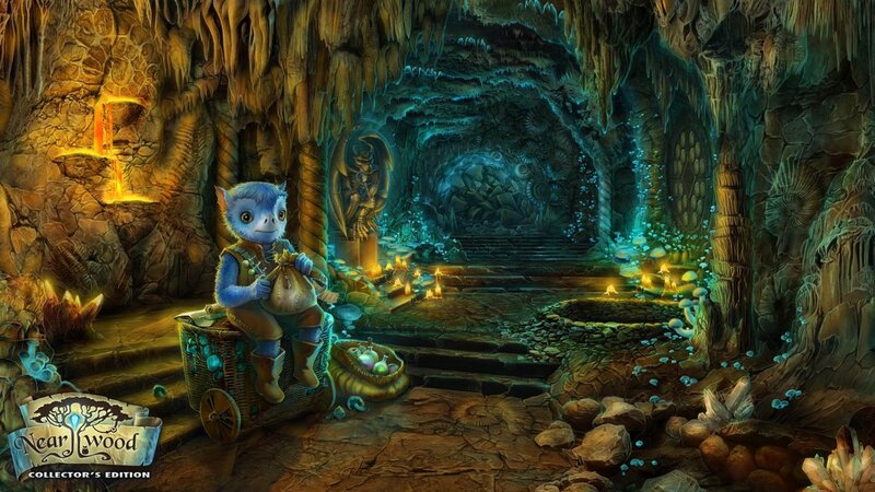 Blue Creature in Cave