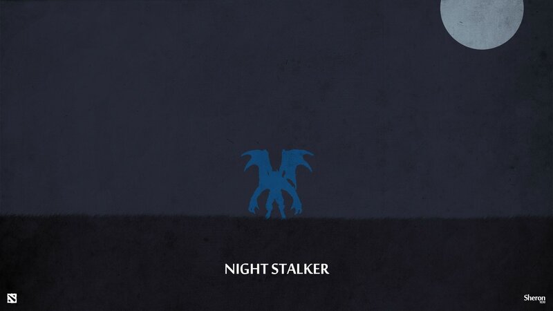 Blue Creature Silhouette