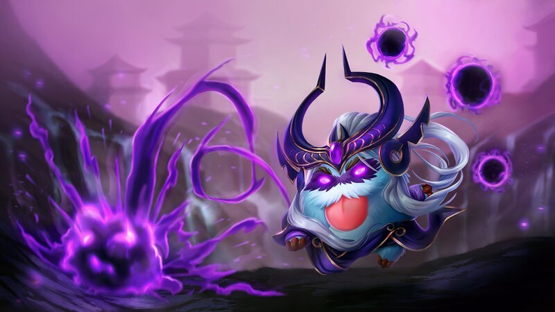 Blue Creature with Purple Energy