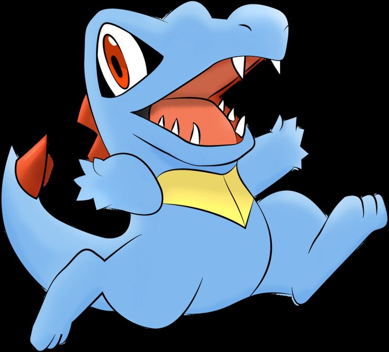 Blue Crocodile-like Creature — Playful