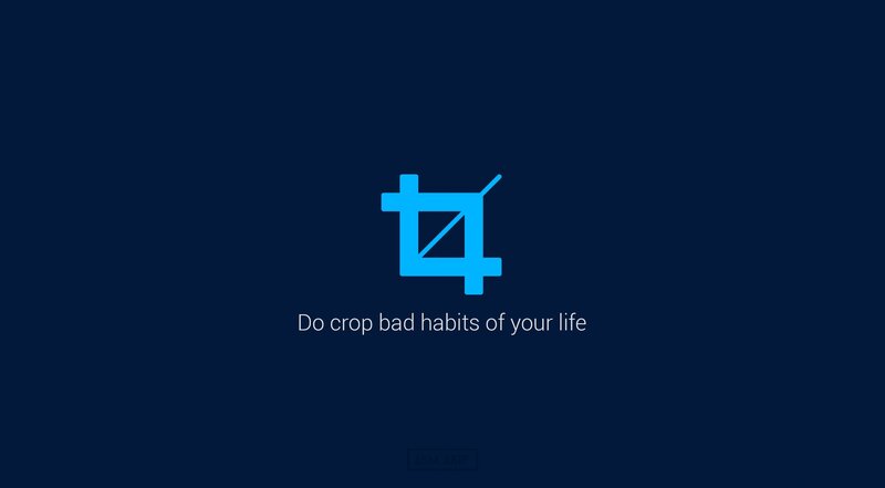 Blue Crop Icon