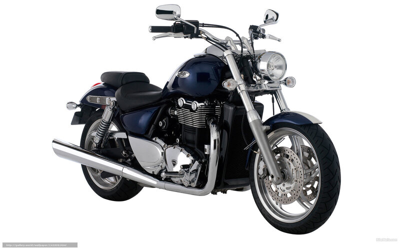 Blue Cruiser Motorcycle — Neutral, Photograph, Chrome Exhaust