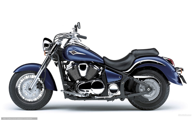 Blue Cruiser Motorcycle — Neutral, Photograph