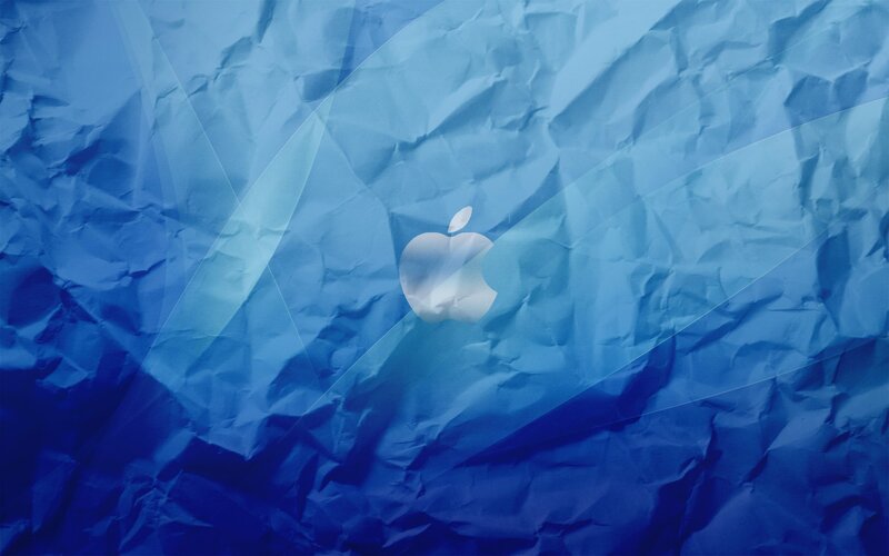blue crumpled paper background