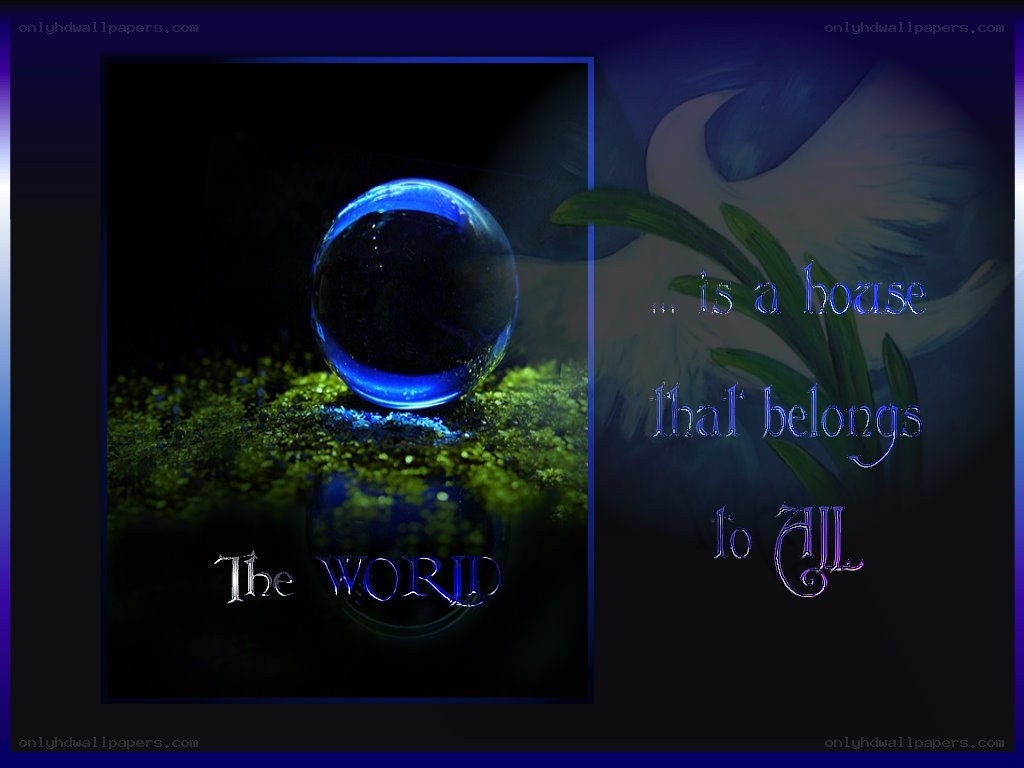 blue crystal ball on moss