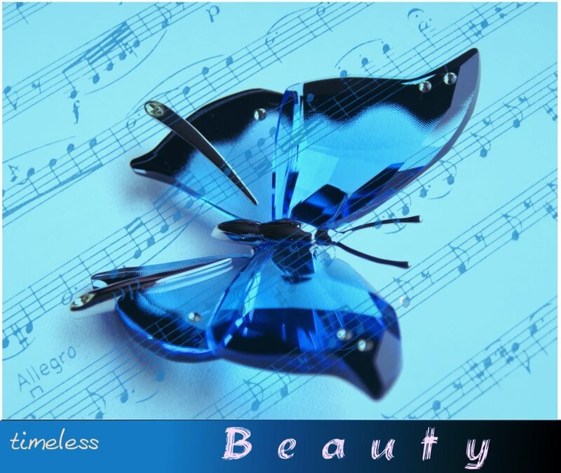 Blue Crystal Butterfly