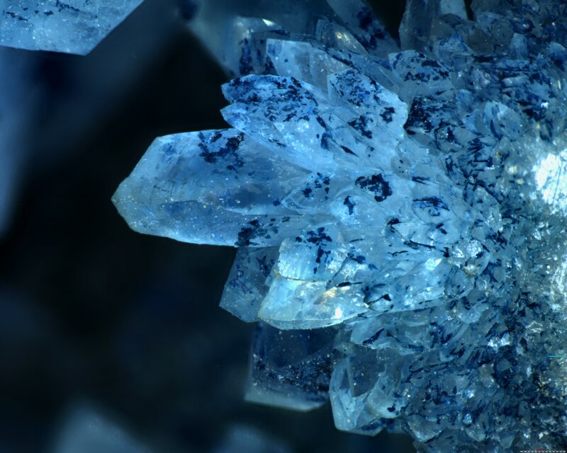 blue crystal cluster