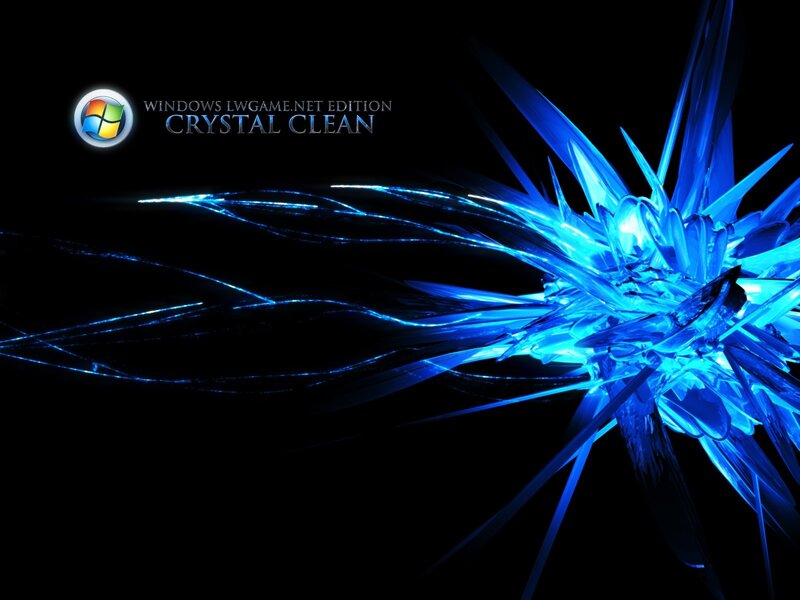 Blue crystal explosion wallpaper