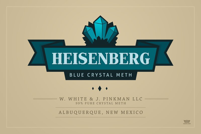 Blue Crystal Meth Label