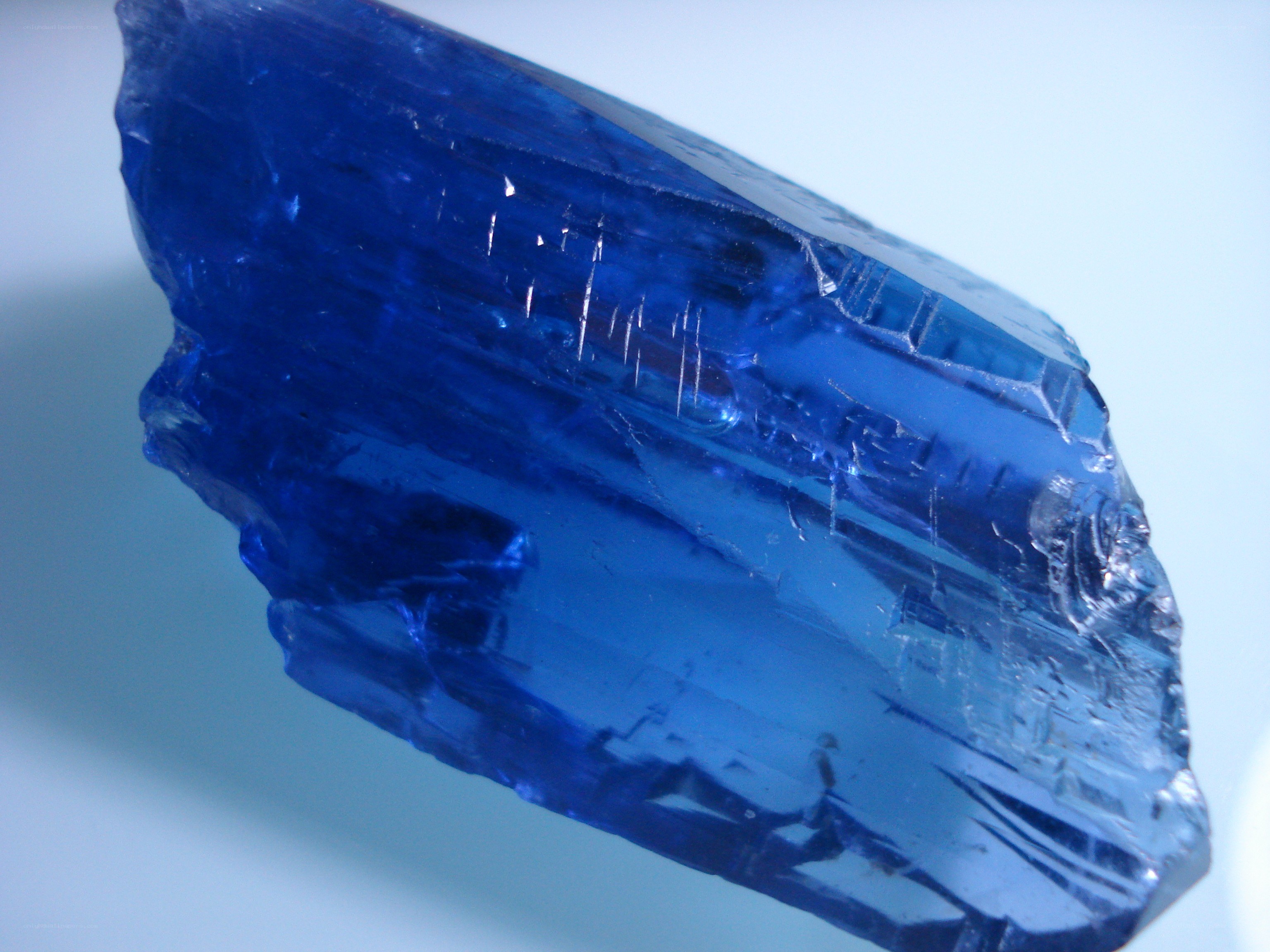 blue crystal mineral specimen