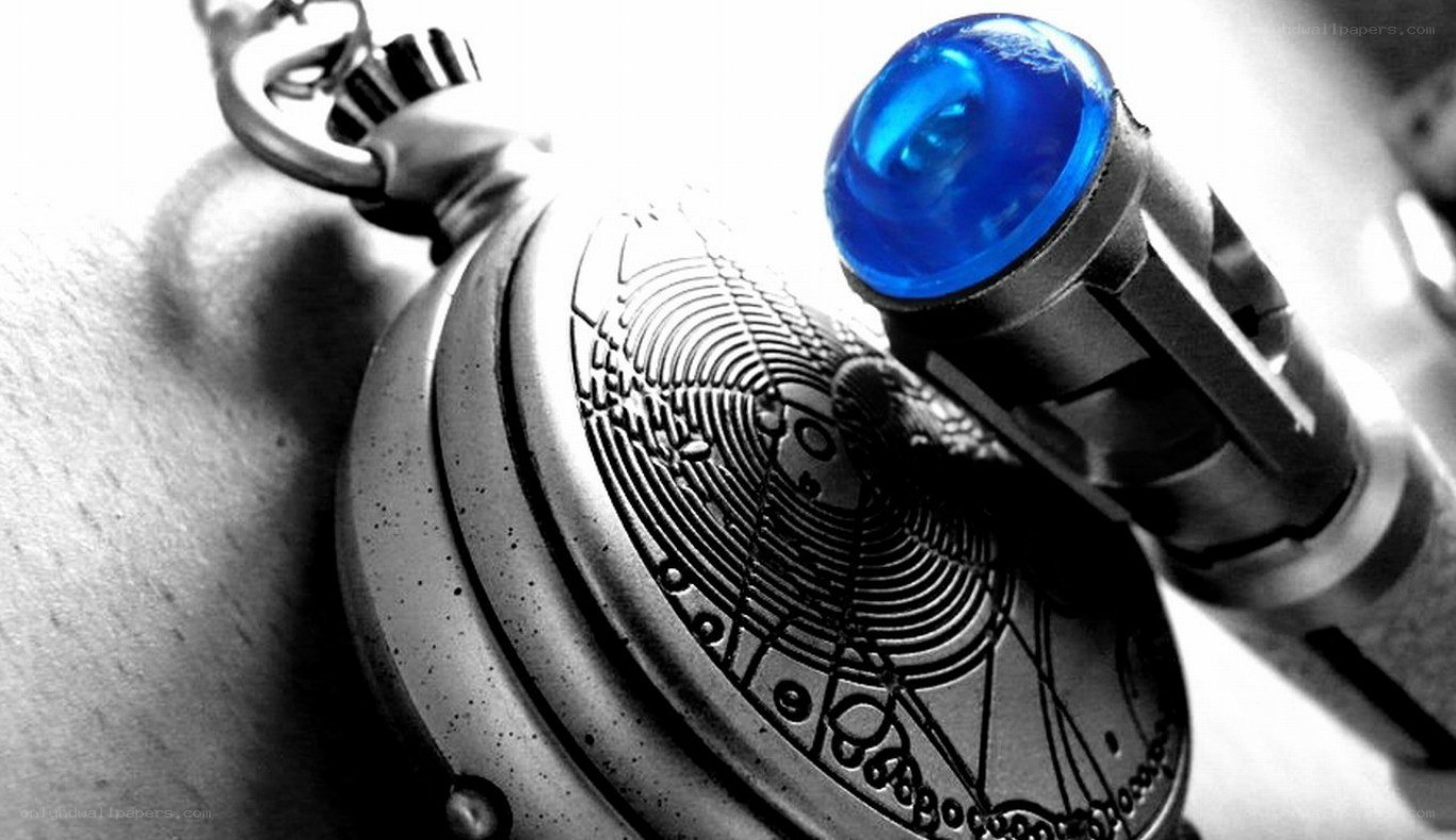 blue crystal pocket watch