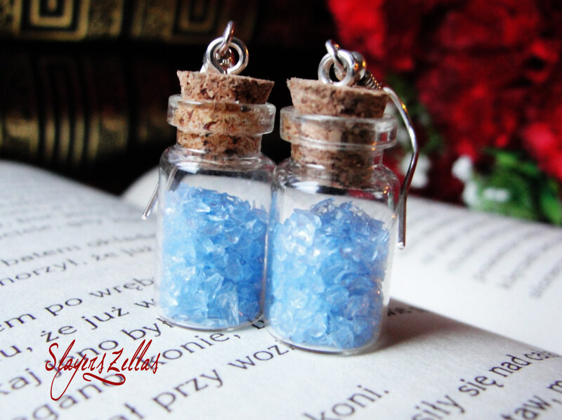 Blue Crystal Vials