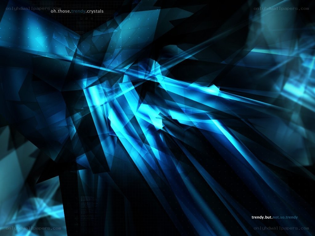 blue crystalline abstract design