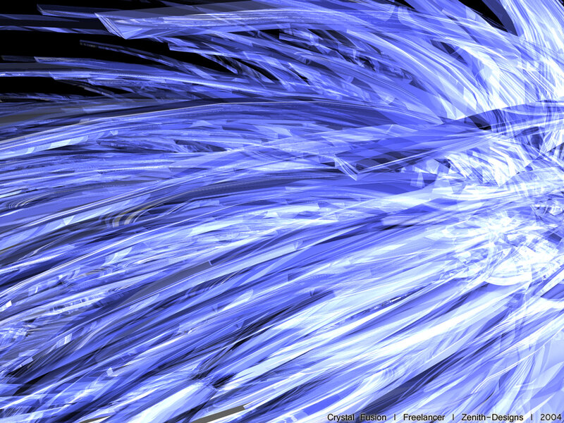 Blue crystalline abstract pattern