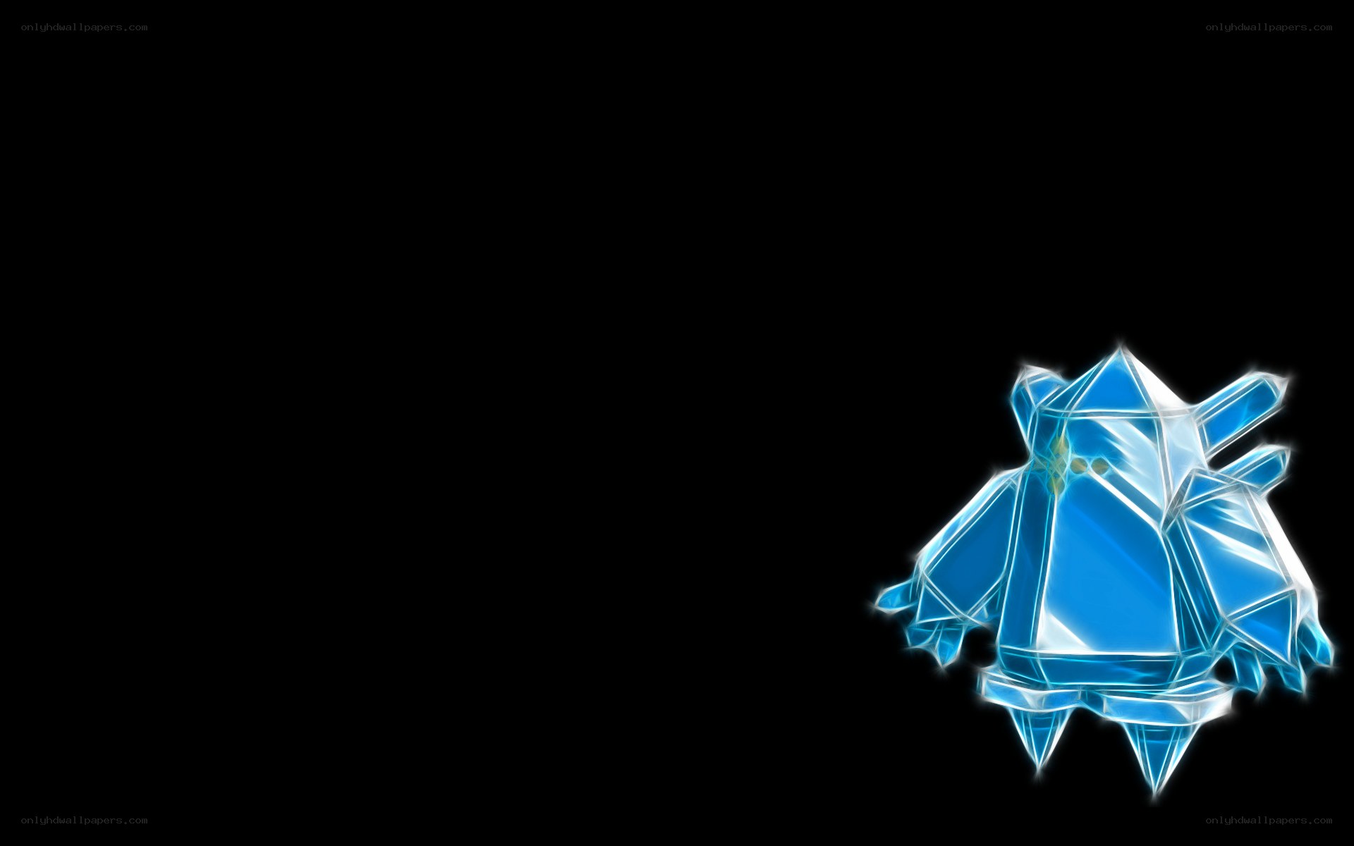 Blue crystalline creature