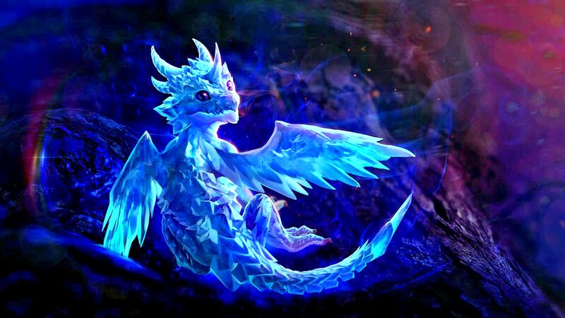 Blue Crystalline Dragon