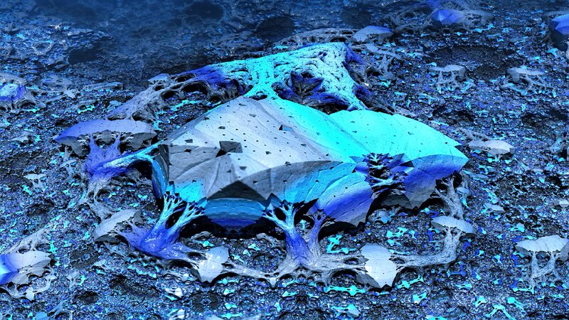 Blue Crystalline Formation