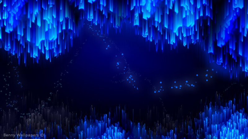 Blue Crystalline Formations — Mysterious