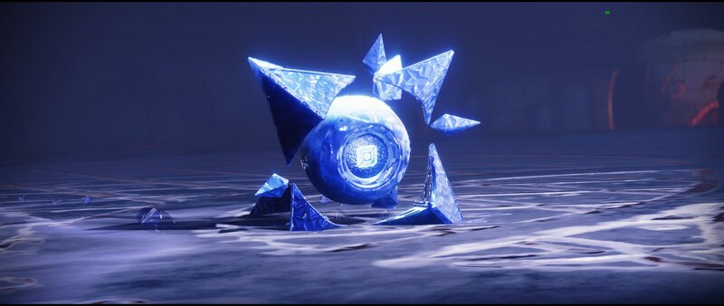 Blue Crystalline Robot