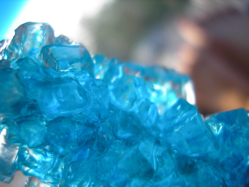 Blue Crystalline Structure — Calm