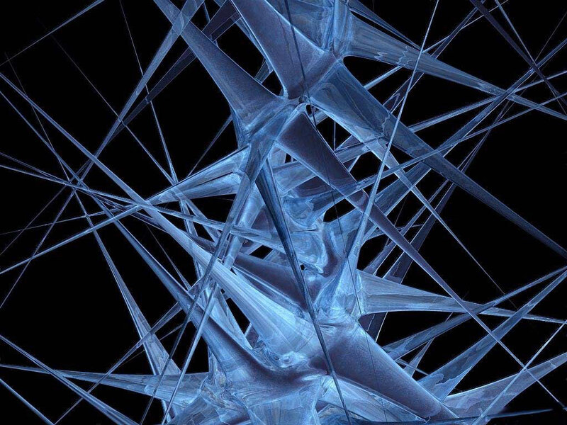 Blue Crystalline Structure