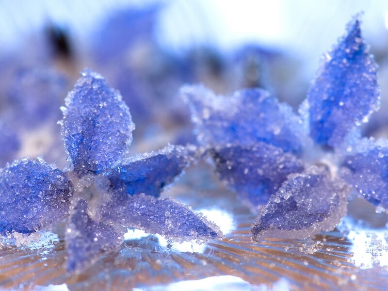 Blue Crystalline Structures — Calm
