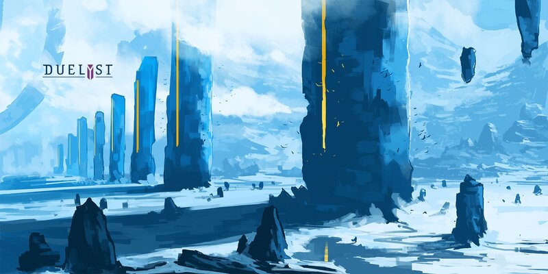 Blue Crystalline Structures — Dramatic