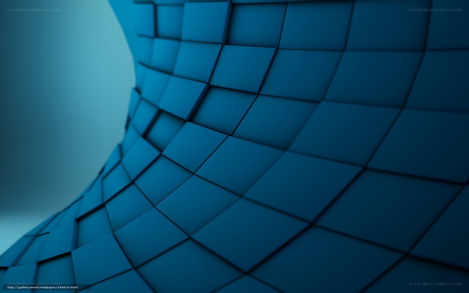 blue cube grid pattern
