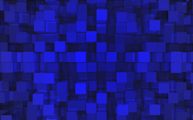 Blue cube pattern background