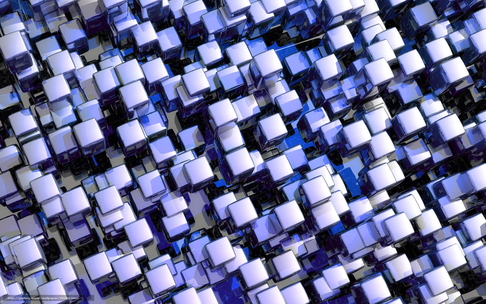 blue cube pattern background