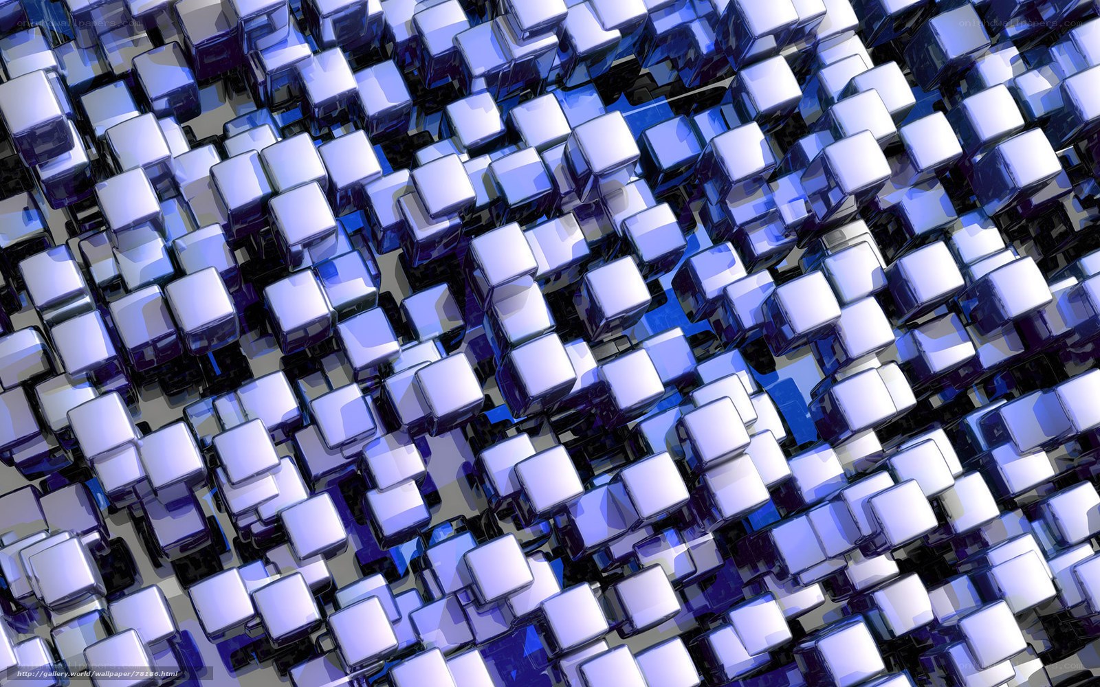 blue cube pattern background