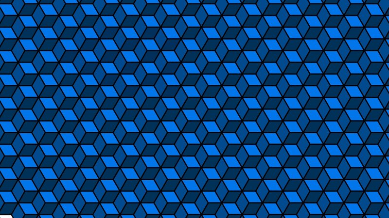 Blue Cube Pattern