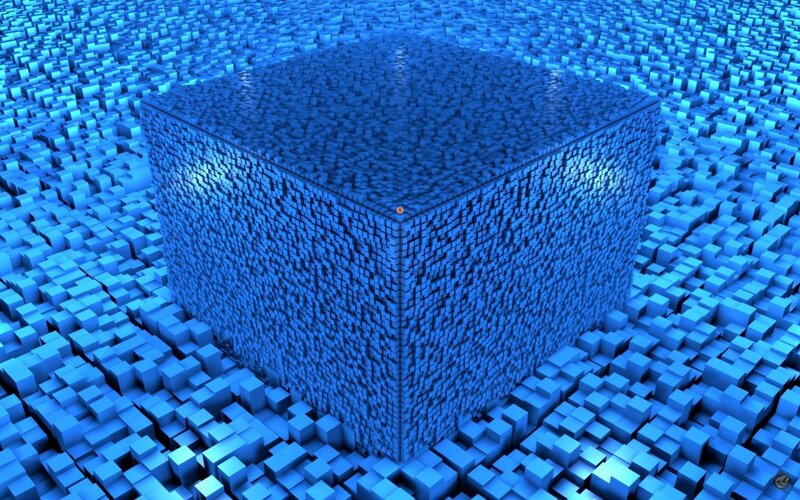 Blue Cube Structure — Abstract