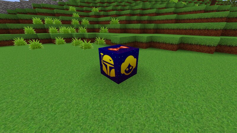 Blue Cube with Icons